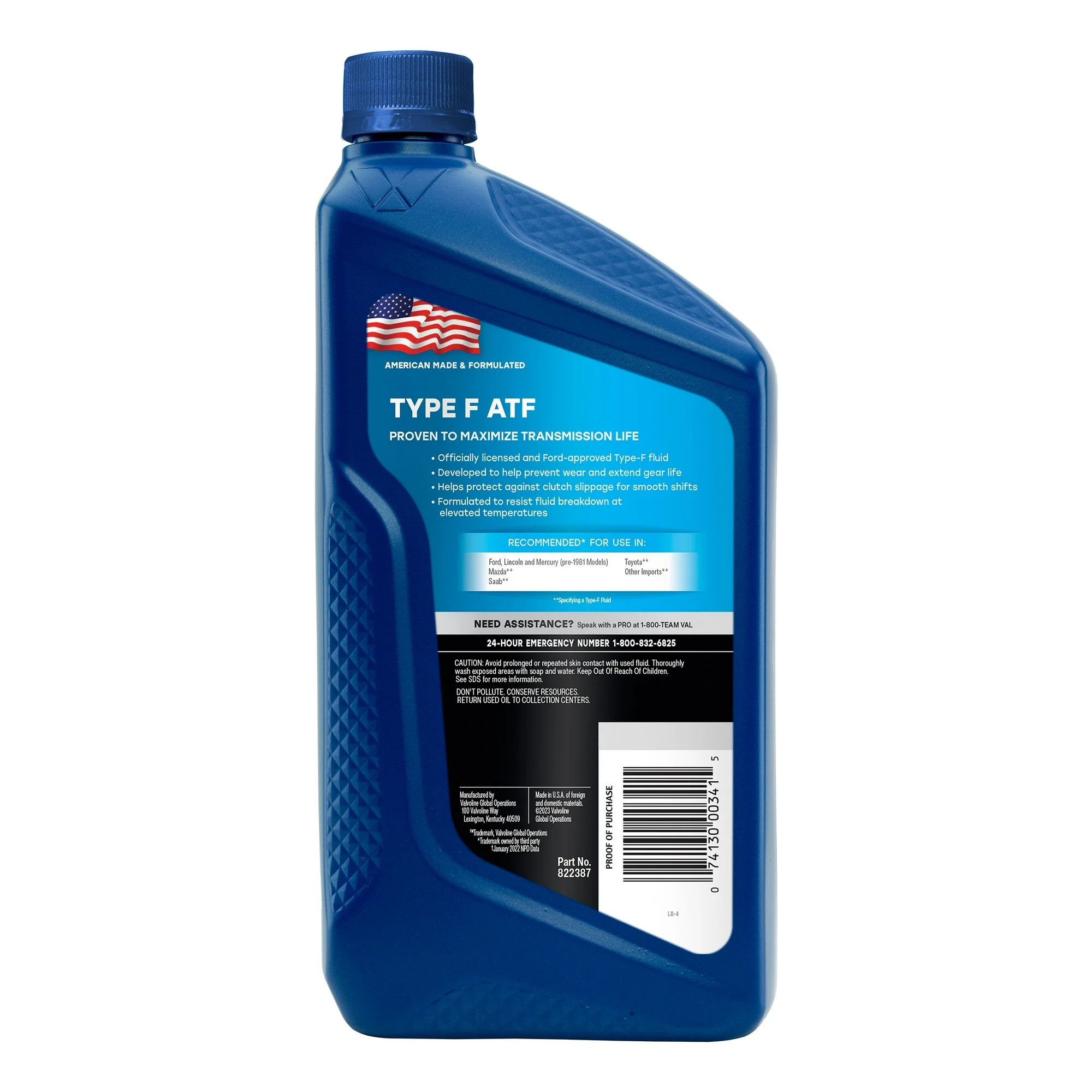 Valvoline Type F (ATF) 1 Qt 946mL Premium Automatic Transmission Fluid for Optimal Performance Auto Parts Image 2