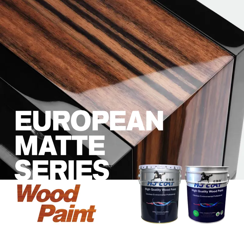Water Based Wood Stain Black Color PU Furniture Paint