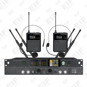 EIF Dual Channel PM-3000 UHF True Diversity <b>Microphone</b> System Built in FBX /EQ/ECHO idea for Singing KTV - Product Image 4
