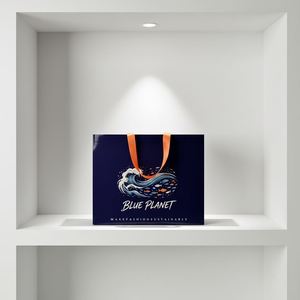 Sacs en papier de luxe imprimés, écologiques, biodégradables et durables, avec taille et couleur personnalisées pour bijoux et montres - Product Image 2