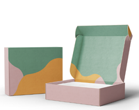 Cajas de Cartón Kraft para Envíos Pequeños, Color Rosa, con Logotipo Personalizado al por Mayor, para Cosméticos, Cuidado de la Piel, Joyería, Regalos