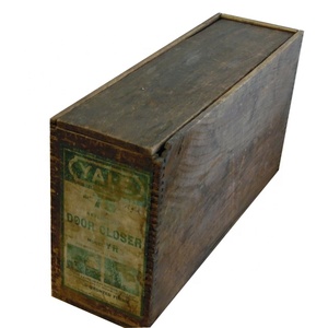 Di Legno d'epoca di yale porta più vicino Cassa della cassa della Scatola <span class=keywords><strong>country</strong></span> decor industriale 16x5x9 - Product Image 1