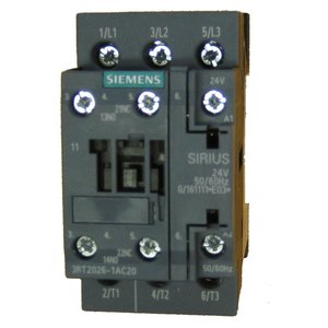 Contacteur Siemens Sirius 3RT2026-1AC20 25 Ampères 3 Pôles Bobine 24V AC 1 NO 1 NC Automatisation Industrielle - Product Image 1
