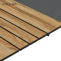 Ensemble de table à manger d'extérieur en aluminium contemporain COUTURE POLO - Imperméable, durable, léger, facile à transporter pour les hôtels, les villas, les jardins