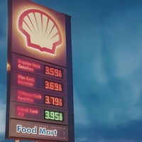 Letrero Digital Programable AUTODISP para Gasolinera con Pantalla LED de Temperatura y Precio, Protección IP65, Control Remoto, 3 Años de Garantía