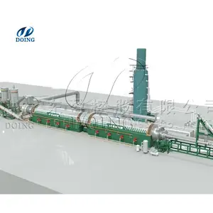 10 20 50 ton waste tires pyrolysis machines Pyrolysis of Rubber MSW batch continuous pyrolysis reactor machine