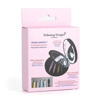 Caja de Papel Plegable Impresa Personalizada, Caja de Embalaje para Venta al por Menor, para Kit de Cejas, Herramientas de Belleza, Accesorios Cosméticos