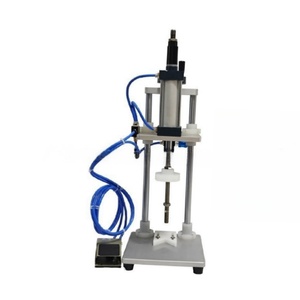 Pure Pneumatic <b>Table</b> Top Press Capping Machine for Perfume <b>Plastic</b> Sleeve Middle <b>Cover</b> Pressing Sealing Bottle - Product Image 3