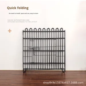 Clôture en fil métallique solide pour animaux de compagnie, cage pliable anti-évasion pour chiens d'intérieur, barrière de protection extérieure, parc pour petits chiens - Product Image 5