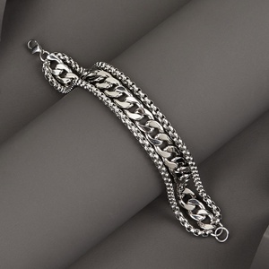 Fabricant de bijoux sur mesure, bracelets à maillons cubains, chaîne ronde, bracelet de poignet, acier inoxydable, bijoux tendance, accessoires de bijouterie - Product Image 5
