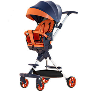 Cochecito de bebé <span class=keywords><strong>plegable</strong></span> y ligero, carrito de paisaje alto, <span class=keywords><strong>silla</strong></span> de comedor - Product Image 2