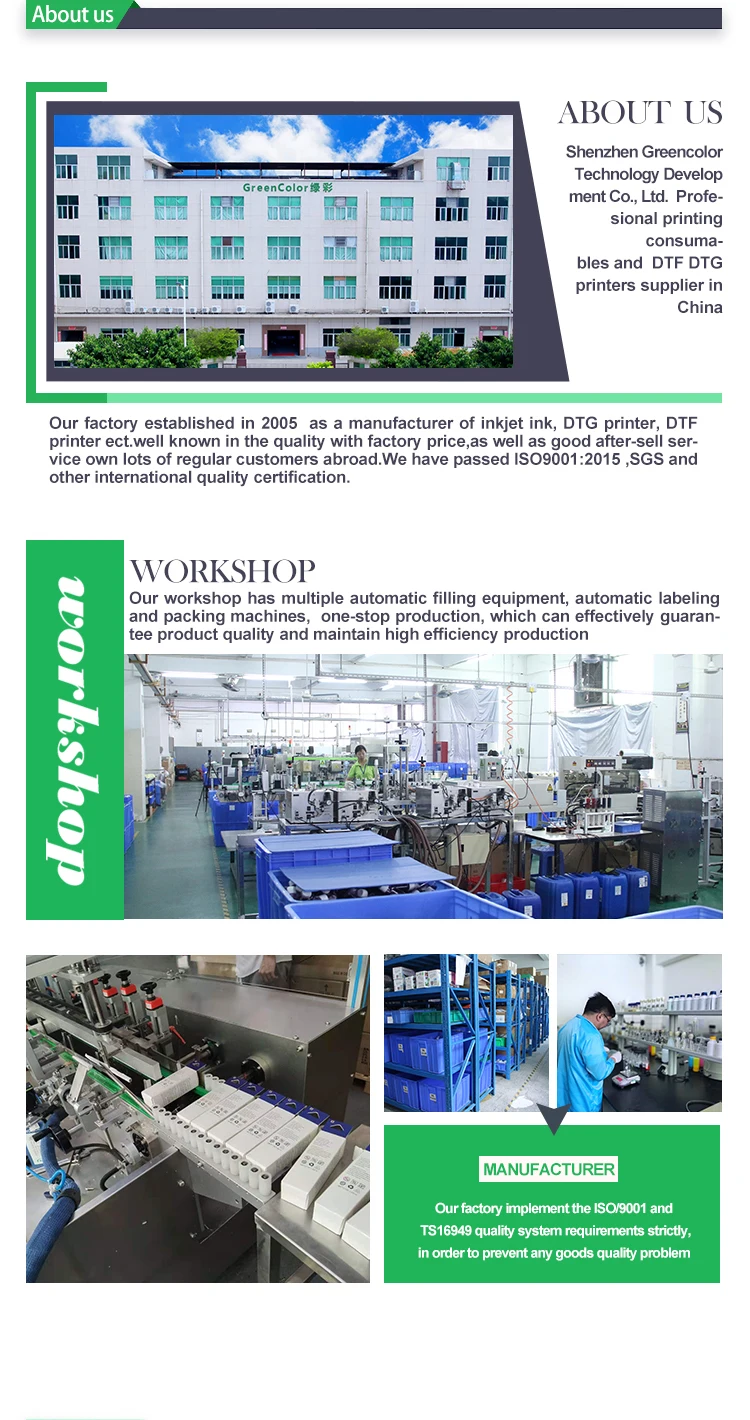 China Factory supply 500ml 1000ml  20l  Dye ink for Epson workforce wf5790  WF-C5290 C5210 C5790 wf-c5710 cartuchos refill ink