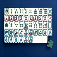 Tuiles de Mahjong en Cristal à Motif Personnalisé Winslow 1920, Pliables, Portables, Modernes, Luxe Haut de Gamme, Divertissement