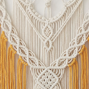 Soporte de Madera para Plantas, Estante Colgante de Macramé con Borlas, Moderno, Hecho a Mano, Decoración Bohemia <span class=keywords><strong>Chic</strong></span> PARA EL Hogar, Sala de Estar y Baño - Product Image 6