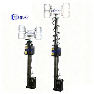 충전식 4*120W <span class=keywords><strong>LED</strong></span> 방수 IP66 작업등 타워 전기 텔레스코픽 마스트 건설 현장 비상용 - Product Image 1