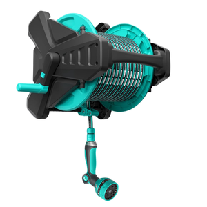 Enrouleur de <span class=keywords><strong>tuyau</strong></span> <span class=keywords><strong>d</strong></span>'<span class=keywords><strong>arrosage</strong></span> mural rétractable de haute qualité et durable, 10-50m, avec rail de guidage en ABS, norme CNS, pour rangement - Product Image 6