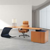 Escritorio Ejecutivo Moderno, Conjunto de Muebles de Oficina para Computadora, Moderno, para Personal Administrativo, Centro de Servicios