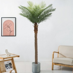 Planta Artificial de Cocotero, Adorno de Paisajismo, Decoración de Interior, Bonsái Grande, Palmera de Agujas en Maceta, Altamente Realista - Product Image 2