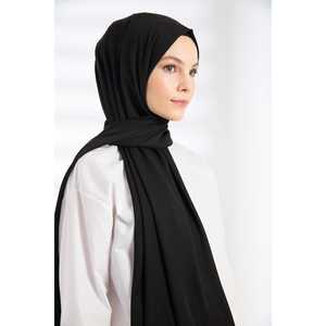 Sciarpa Nera in Crepe e Collant - Product Image 3