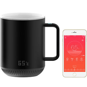 Tasse intelligente haut de gamme avec logo personnalisé, application de contrôle de la température, verres intelligents, chauffe-batterie 4 heures, tasse à café chauffante sans fil - Product Image 3
