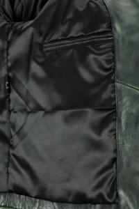 Custom 100% Genuine <b>Green</b> Wax Hide <b>Leather</b> Men’s <b>Blazer</b> Tailored Fit Private Label OEM/ODM Modern Luxury Style - Product Image 5