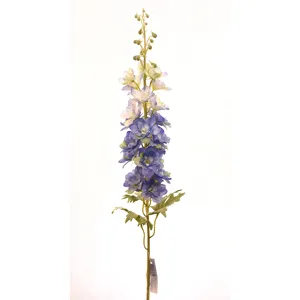 2024 인공 블루 Delphinium 94cm 줄기 스프레이 DIY 웨딩 꽃 실크 신부 꽃다발 웨딩 센터 피스