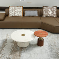Mesa de Centro Contemporánea para el Hogar, Mesa de Centro Moderna para Sofá, Decoración de Interiores para Villa, Mesa de Té Multifuncional
