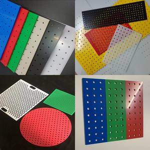 แผ่นพลาสติกสำหรับแขวนทำจากโพลีโพรพิลีน PP แบบเจาะรูพีวีซีสีเทา - Product Image 4