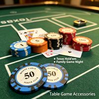Jiacrysta – Lot de jetons de poker personnalisés en composite d'argile, vierges, en argile lourde, avec logo personnalisé pour les tournois de casino et les jeux de cartes à domicile
