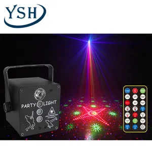 mini 4-hole USB rgb led laser party lights in LED Stage Lighting disco light led laser projector dj lamp for home party KTV dj