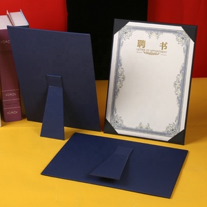 Single Sided <strong>Certificate</strong> Holder With Stand,Desktop Standing <strong>Cardboard</strong> <strong>Certificate</strong> Holder <strong>Frame</strong> <strong>A4</strong>,Graduation Diploma Cover - Product Image 4