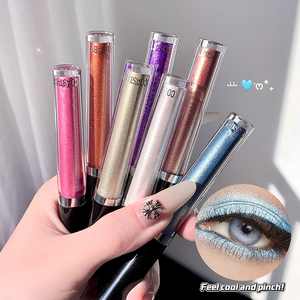 Fard à paupières liquide <span class=keywords><strong>pailleté</strong></span> multicolore ODM/OEM, brillant, haute pigmentation, longue durée, imperméable, résistant à la transpiration, ne coule pas - Product Image 6