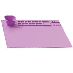 Venta caliente BPA libre reutilizable silicona arte Mat niños tela dibujo tablero taza para lápiz para niños niñas escritura aprendizaje - Product Image 4