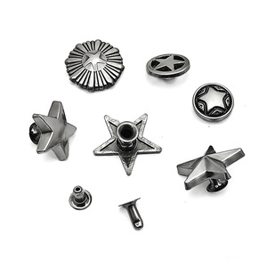 In-stock Alloy Open-end Five-pointed <strong>Star</strong> Rivets Leather <strong>Clothing</strong> and Luggage Decorative Mother-child - Product Image 4