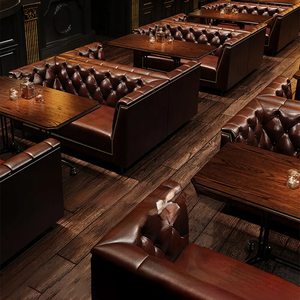 Shinestone européen classique Bar discothèque Cigar Lounge hôtel café canapé cabine chaise pour café - Product Image 3