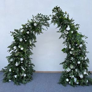 Arco de Boda para Exteriores ZMHLHYJY con Flores Artificiales de Seda Ecológicas de 2.5m de Altura, Decoración para Puerta, Cuerno de Buey, Cuerno de Oveja, Planta para Fiestas - Product Image 6