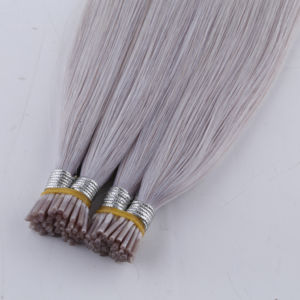 K.SWIGS Venta al por mayor chino Keratin I Tip Extensiones de cabello humano Raw Virgin Double Drawn Remy Color personalizado Top Grade Premium - Product Image 4