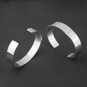 High Polishing Modern Minimalist Open End Bracelets Stainless Steel <b>Engraved</b> Fashion Chain Link Jewelry with Custom <b>Bangle</b> Name - Product Image 6