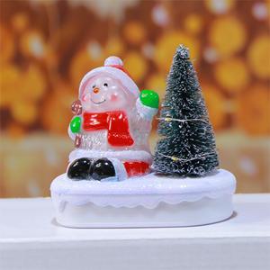 Mini-lumières LED de Noël 1L, blanc chaud, lumières LED Père Noël/Bonhomme de neige, écologiques, alimentées par piles, indice de protection IP20, prix de gros - Product Image 4