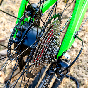 Vélo de montagne électrique sans balais en carbone de 29,5 pouces, moteur de moyeu arrière 250W, <span class=keywords><strong>Deore</strong></span> 12 <span class=keywords><strong>vitesses</strong></span>, frein à disque hydraulique, batterie lithium, vélo de sport et de ville - Product Image 6