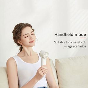 พัดลมตั้งโต๊ะแบบพกพาขนาดเล็ก แบตเตอรี่ชาร์จได้ 2000 มิลลิแอมป์ ยี่ห้อ Factory Ice - Product Image 3
