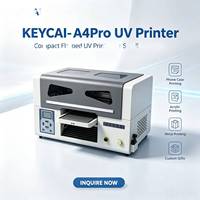Imprimante à plat UV A4 pour bureau, échantillonnage rapide, machine d'impression personnalisée pour cartes et papier, pour coques de téléphone, acrylique, PVC
