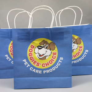 Recyclable Kraft Paper <strong>Bag</strong> With Own Logo Custom Shopping Paper <strong>Bag</strong> for Food With Handle <strong>Take</strong> <strong>Away</strong> <strong>Bag</strong> - Product Image 1