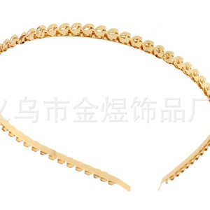 Metal <b>Headband</b> Wave Pattern <b>Thin</b> Design Daily Wear Women's Hair Accessory Jinhua Origin HB0017018 - Product Image 1