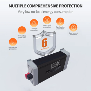 <span class=keywords><strong>Convertisseur</strong></span> d'énergie à onde sinusoïdale pure personnalisé 72V DC 220V AC 2500W avec affichage numérique pour voiture, yacht et usage domestique - Product Image 4