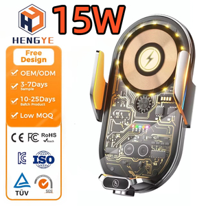 <span class=keywords><strong>Chargeur</strong></span> sans fil pour <span class=keywords><strong>voiture</strong></span> en verre transparent 15W, support <span class=keywords><strong>de</strong></span> charge 66W à fixation automatique, <span class=keywords><strong>chargeur</strong></span> rapide sans fil universel pour <span class=keywords><strong>voiture</strong></span> - Product Image 1
