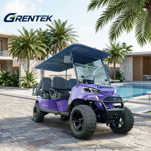 Voiture de golf électrique 4x4 tout-terrain, mini, 6 places, batterie lithium, certifiée CE pour les routes non publiques - Product Image 1