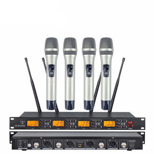 UR-4000 UHF 640-690MHz 4 MIC ไร้สายไมโครโฟนไร้สายสากล4ช่อง - Product Image 3