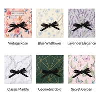 Boîte cadeau haut de gamme personnalisée pour cravates, sous-vêtements, mouchoirs, chaussettes, boîte d'emballage de style enveloppe, logo imprimé