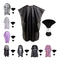 Vente Flash Cape de Coiffure Étanche pour Barbier, Salon de Coiffure, avec Brosse à Cheveux, pour la Vente en Gros